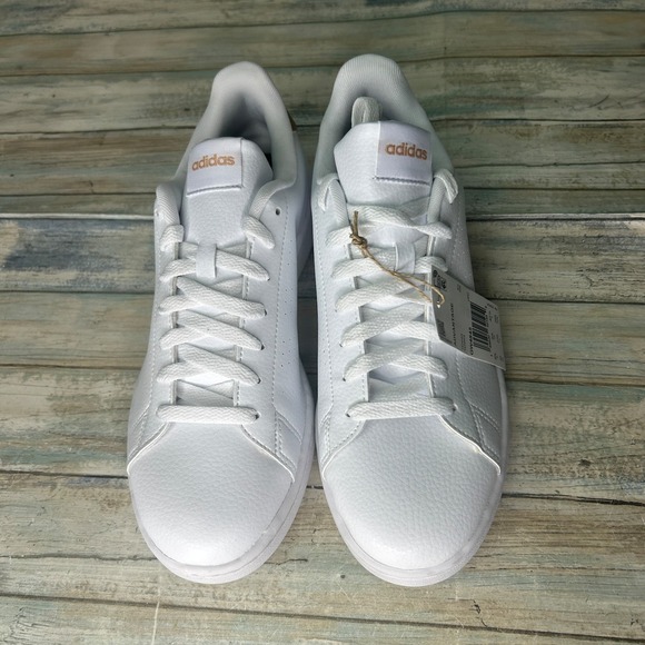 Adidas Women Advantage Shoes Sneakers Size 10 Tennis GW4845 White - Picture 4 of 7